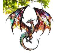 Dragon Light Catcher, Dragon Window Ornament, Acrylic Hanging Charm with Colorful Reflection, Fantasy Pendant Decoration, Sunlit Decor for Women Collectors Indoor Outdoor Living