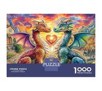 Dragon Love 1000 Pieces Eco-Friendly Paper Premium Puzzle Battle for Kids Beginners, Ultra Difficult Puzzle, After-school Activity, Puzzle 70x50cm/1000pcs