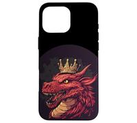 Dragon Majesty with Crown for Myth Lovers Case for iPhone 16 Pro Max