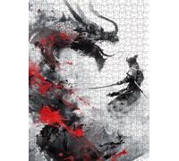 Dragon Man Jigsaw Puzzle 6000 Piece, Puzzles for Adults 6000, The Impossible Challenge, Jigsaw Puzzle Games Classic Educational, Wooden Puzzles, for Home Wall Decoration Gift FNKL1-654