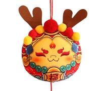 Dragon Mascot Plush Ornament - Lucky Dragon Stuffed Animal Pendant for 2024 Chinese New Year, New Year Decoration