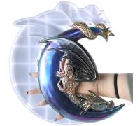 Dragon Mold Moon-Shaped Realistic 3D Dragon Resin Mold Easy Release DIY-Friendly Silicone Molds for Crafts, Wall Art, Home Decor Silicone Molds for Crafts