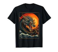 Dragon Moon Animal Nature Art Graphic T-Shirt