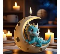 Dragon Moon Silicone Candle Moulds, 3D Moon Candle Moulds, Dinosaur Resin Casting Moulds for DIY Epoxy Resin Craft & Home Decor, Soap & Scented Candle Making Mold