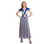 Dragon Mother Cosplay Costume, GOT Dragon Queen Cosplay Women Fancy Dress Costumes with Belt for Halloween Carnival Party (Purple, 3XL)