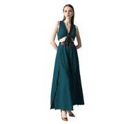 Dragon Mother Cosplay Costume, GOT Dragon Queen Cosplay Women Fancy Dress Costumes with Belt for Halloween Carnival Party (Green, XS)