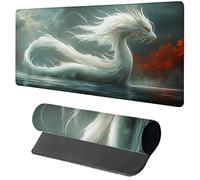 Dragon Mouse Mat 1000x500x3mm, Gaming Mouse Pad Animal, Large Desk Mat Non-Slip Rubber Base XXL Mousepad with Stitched Edge, Gaming Accessories Keyboard Mousepad, for PC Accessories, Laptop 4-9585