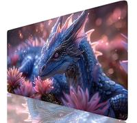 Dragon Mouse Mat Purple Mouse Pad Desk Mat Soft Smooth Surface and Anti-Slip Rubber Base for Stable Grip on Smooth Surfaces, Improved Precision and Speed, Mousepad for Office 1200 x 600 x 3mm K0-954