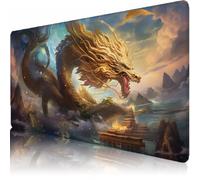Dragon Mouse Pad 700 x 300 x 3 mm Extended Large Mouse Mat, Keyboard Mousemat, Desk Mat Workspace Decor with Anti-Slip Base & Anti-Fray Edges, Waterproof Desk Accessories for Work (China) L-x4625