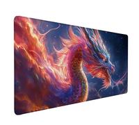 Dragon Mouse Pad Large 1200x600x3 mm, Animal Gaming Mouse Pad Waterproof Desk Mat with 3MM Stitched Edges, Non-Slip Rubber Base Mousepad Computer Accessories for Gaming, Office, Home, Gifts -lsy2603DR