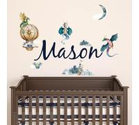 Dragon Name Wall Sticker, Custom Name Decals for Kids Rooms, Nurseries, Playrooms