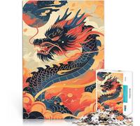 Dragon New Year China1000 Piece Adult Puzzles Help the brain exercise addictive toys to cultivate patience Great Gift for Games 38x26cm