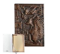 Dragon Notebook Note in - Retro European Style Journal, Classic Hardcover Book | Decorative Writing Pad Design, 3D Cover for Fantasy Fans Use the Gift