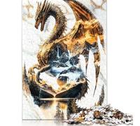 Dragon of Eternal Dawn Puzzle for Adults And Teenagers 1000 Pieces Wooden Puzzles for Adults Family Activity Jigsaw Puzzles 1000pcs (75x50cm)