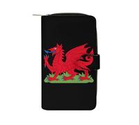 Dragon of Wales Women's Leather Wallets Compact Long Clutch Purse for Work Travel Daily Use