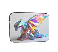 Dragon Origami Patterned 17 inch Portable Laptop Bag - Perfect for Business, Travel, School, Office Shockproof Laptop Inner Pocket
