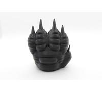 Dragon Paw Door Wedge by K E Kreations - 3D Printed Lightweight Door Stop in Black or White - Fantasy-Inspired Design for Home or Office (Black)