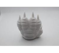 Dragon Paw Door Wedge by K E Kreations - 3D Printed Lightweight Door Stop in Black or White - Fantasy-Inspired Design for Home or Office (White)
