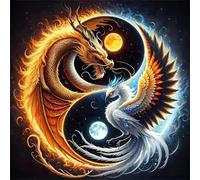 Dragon Phoenix 120 Piece Jigsaw Puzzles for Adults and Kids, Impossible Puzzle, Jigsaws 120 pieces for adults Gifts, Difficult jigsaw puzzles for The Whole Family