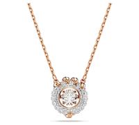 Dragon & Phoenix pendant, Dragon’s claw, White, Rose gold-tone plated