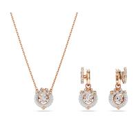 Dragon & Phoenix set, Dragon’s claw, White, Rose gold-tone plated