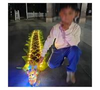 Dragon Poi LED Ribbon Poi for Luminous Dragon Dance - Perfect for Chinese Festivals & Celebration Dance Parties(Yellow,16.4ft)