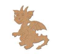 Dragon Pre Marked Design 1 - Premium MDF & Plywood Embellishments Laser Cut Craft Shapes for Scrapbooking, Card Making, DIY Decor, Weddings & Personalized Projects