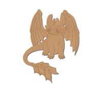 Dragon Pre Marked Design 2 - Premium MDF & Plywood Embellishments Laser Cut Craft Shapes for Scrapbooking, Card Making, DIY Decor, Weddings & Personalized Projects