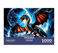 Dragon Premium Jigsaw Puzzle Designed for Relaxed Evenings, Featuring Fantasy with Refined British Visual Appeal, Suitable for Adults And Families Seeking Calm Focus 52x38cm/1000pcs