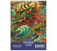 Dragon Premium Leisure Jigsaw Puzzle for Mindful British Households, Highlighting Fantasy through A Smooth Assembly Flow That Feels Calming And Rewarding 38x26cm/1000pcs