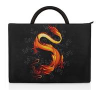 Dragon Print Laptop Sleeve Compatible 13-15 In Notebook Chinese Dragon Laptop Bag for Women Men Carrying Case Bag Briefcase Laptop Briefcase Bag