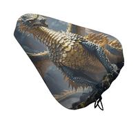 Dragon Purple Moon Bike Seat Cover Universal, Waterproof Bicycle Saddle Cover with Drawstring, Rain/Dust Proof Fit Bicycle Seat Protector for Road/Mountain Bikes