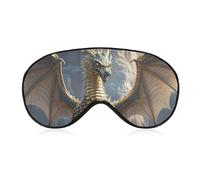 Dragon Purple Moon Blackout Sleep Eye Mask, Ventilated Fabric, Adjustable Wearing Style, Zero Pressure Sleeping Mask Soft Skin Friendly Eyeshade for Women Men