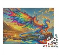 Dragon Puzzles 1000 Pieces for Adults, 1000 Piece Dawn Sentinel Impossible Challenge Toy Educational Game Home Decoration 52x38cm/1000pcs