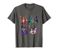 Dragon Quest I & II HD-2D Remake Boss Monsters T-Shirt, Men, Asphalt Grey, 6X-Large