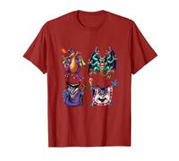 Dragon Quest I & II HD-2D Remake Boss Monsters T-Shirt, Men, Cranberry Red, Large