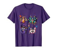 Dragon Quest I & II HD-2D Remake Boss Monsters T-Shirt, Men, Purple, XX-Large