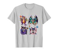 Dragon Quest I & II HD-2D Remake Boss Monsters T-Shirt, Men, Silver Grey, X-Large