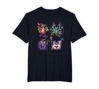 Dragon Quest I & II HD-2D Remake Boss Monsters T-Shirt, Men's Big and Tall, Black, 3X Tall