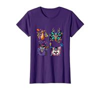 Dragon Quest I & II HD-2D Remake Boss Monsters T-Shirt, Women, Purple, 3X-Large