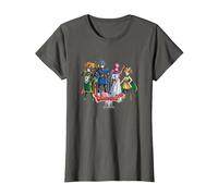 Dragon Quest I & II HD-2D Remake Heroes Art T-Shirt, Women, Asphalt Grey, X-Small