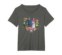 Dragon Quest I & II HD-2D Remake Heroes Art T-Shirt, Women's Plus, Asphalt Grey, 1X
