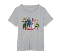 Dragon Quest I & II HD-2D Remake Heroes Art T-Shirt, Women's Plus, Heather Grey, 1X