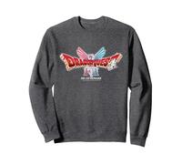 Dragon Quest I & II HD-2D Remake Logo Sweatshirt, Adult Unisex, Dark Heather Grey, X-Large