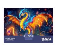 Dragon Quest Jigsaw Puzzles Puzzle for Adults Kids. 1000 Pieces Dreamy Starry Sky Impossible Challenge Toy Educational Game Home Decoration for Educational Games Gifts 70x50cm/1000pcs