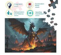 Dragon Quest1000 Piece Jigsaw Puzzles for Adults And Kids Educational Games Fun And Challenging Home Decors Great Gift Idea38x26cm/1000pcs