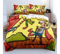 Dragon Quilt Covers King Size Warrior 3D Down Duvet Cover with Pillowcase for Double Bed Microfiber 3-Piece Set for Boys and Girls Bedroom, Soft, Gentle and Washable (220x260cm)