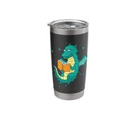 Dragon Reads a Book Fable Creature Fairy Tale Stainless Steel Insulated Tumbler