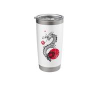 Dragon Red Circle Fire Ball Stainless Steel Insulated Tumbler
