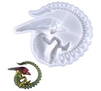 Dragon Resin Mold, 3D Silicone Epoxy Mold Angel Fairy Resin Mould for Making Candles Cakes Soaps Chocolates DIY Crafts